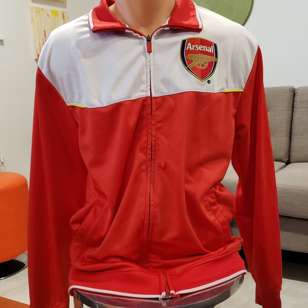 Arsenal FC Soccer Sport Warm Up Jacket 